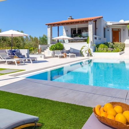 Villa Ampelaki - Premium Villa With Heated Pool Кунупидиана Экстерьер фото