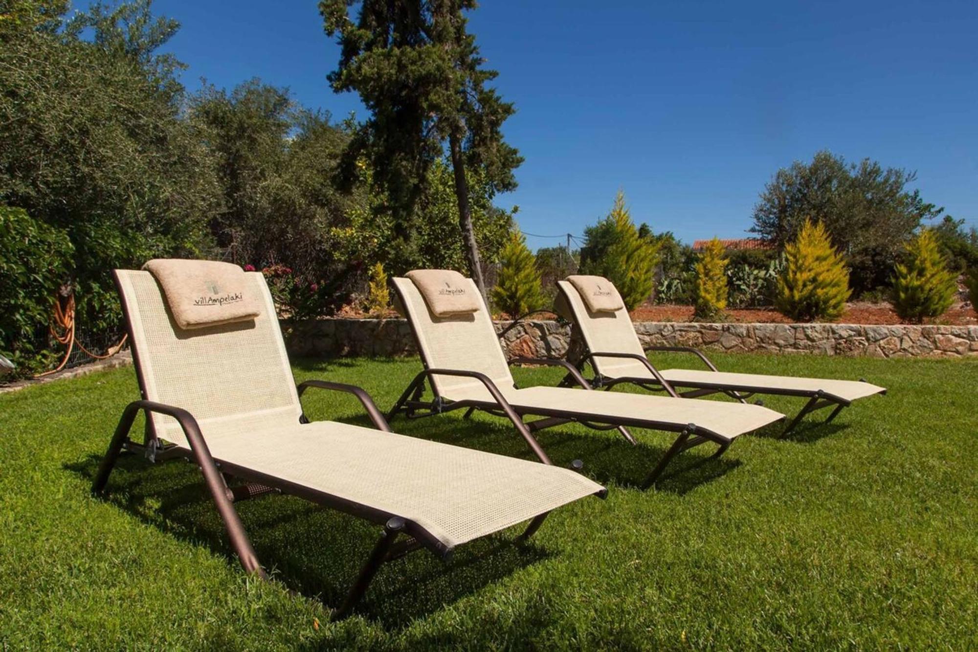 Villa Ampelaki - Premium Villa With Heated Pool Кунупидиана Экстерьер фото