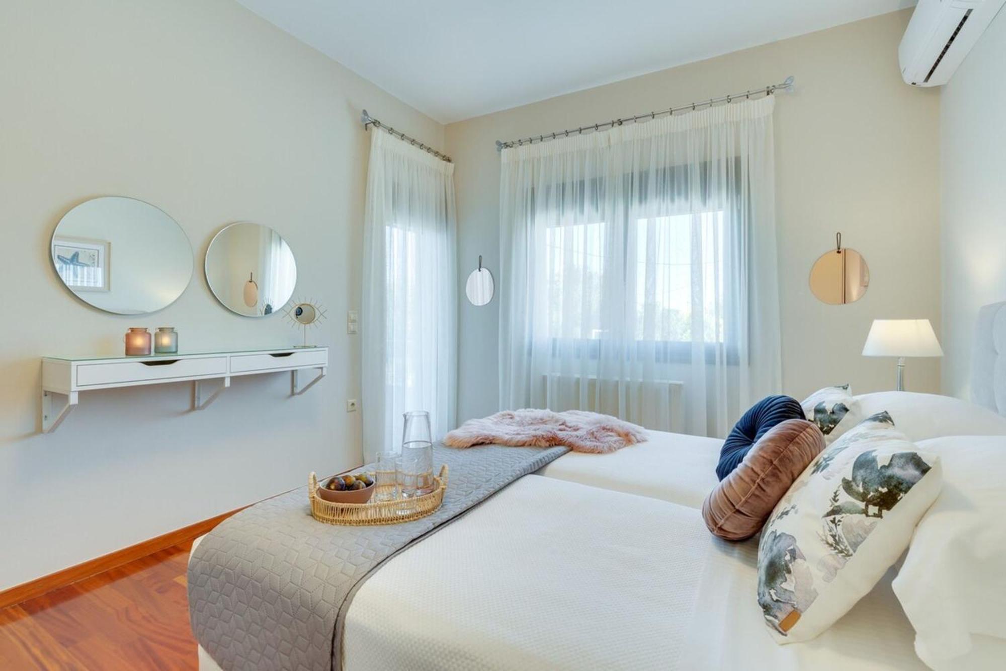 Villa Ampelaki - Premium Villa With Heated Pool Кунупидиана Экстерьер фото