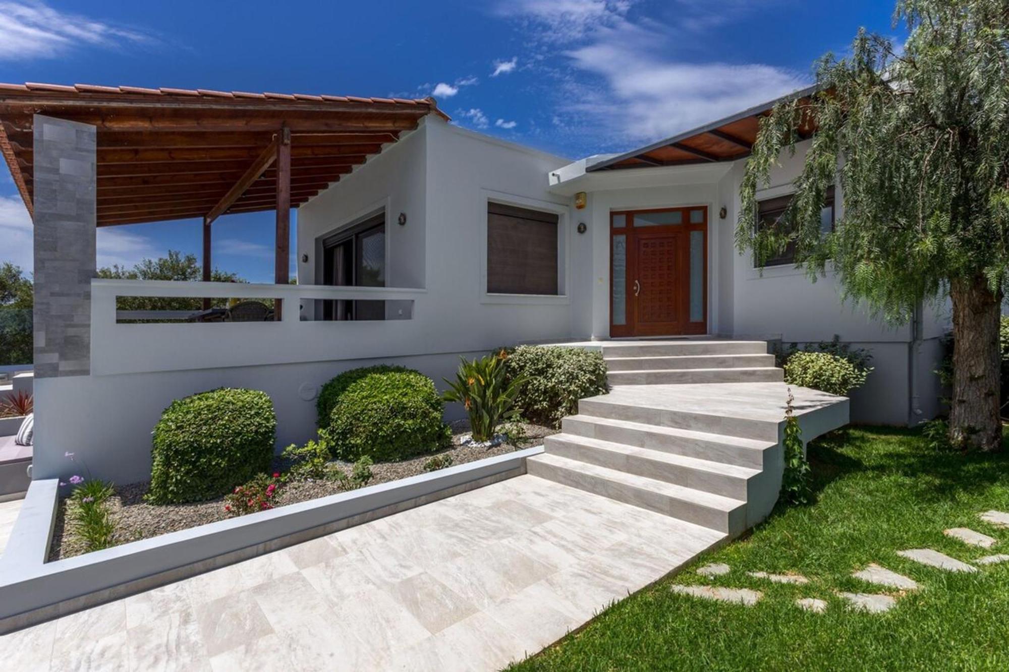 Villa Ampelaki - Premium Villa With Heated Pool Кунупидиана Экстерьер фото